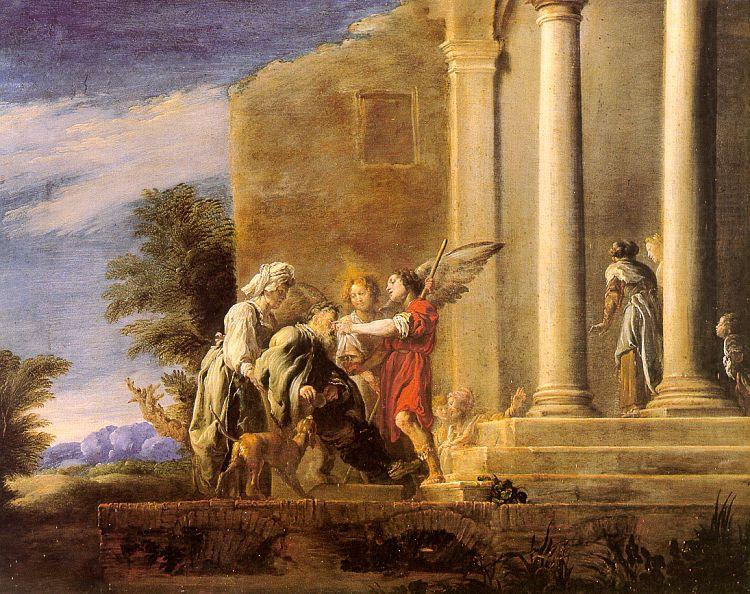 The Healing of Tobit,  Domenico  Feti